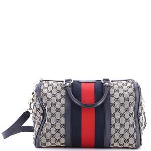 Gucci Vintage Web Boston Bag Gg Canvas #247272G11B